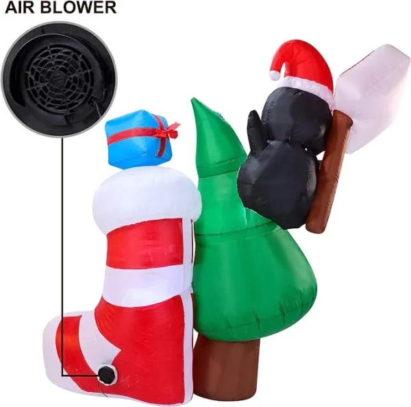 5ft Inflatable LED I've Been Good Sign Penguin 6 5ft Inflatable LED I've Been Good Sign Penguin - Image 4