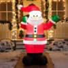 6ft Inflatable LED Santa Carry Gift Bag