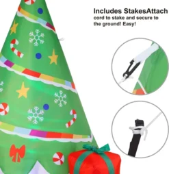 6ft Inflatable Rainbow Ribbon Christmas Tree Decoration 11 6ft Inflatable Rainbow Ribbon Christmas Tree Decoration -Christmas Decorations 6ft Inflatable Rainbow Ribbon Christmas Tree Decoration 4 result 600x617 1