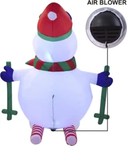 6ft LED Tall Skiing Blow Up Snowman 11 6ft LED Tall Skiing Blow Up Snowman -Christmas Decorations 6ft LED Tall SKI Blow Up Snowman 4 result 600x691 1