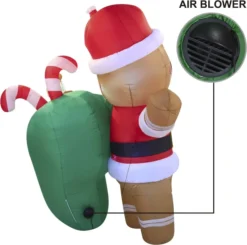 6ft Large Santa Helper Gingerbread Man Inflatable 10 6ft Large Santa Helper Gingerbread Man Inflatable -Christmas Decorations 6ft Large Santa Helper Gingerbread Man Inflatable 5 result 600x596 1