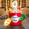 6ft LED Christmas Inflatable Snowman In Mug With Cookie 2 6ft LED Christmas Inflatable Snowman In Mug With Cookie -Christmas Decorations 6ft Tall LED Christmas Inflatable Snowman 7 600x600 1
