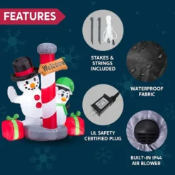 6ft Tall LED Welcome Sign Inflatable Christmas Decor 12 6ft Tall LED Welcome Sign Inflatable Christmas Decor -Christmas Decorations 6ft Tall LED Welcome Sign Inflatable Christmas Decor 1 600x600 1