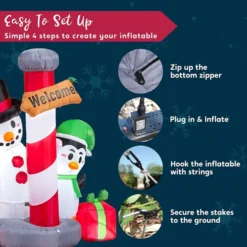 6ft Tall LED Welcome Sign Inflatable Christmas Decor 13 6ft Tall LED Welcome Sign Inflatable Christmas Decor -Christmas Decorations 6ft Tall LED Welcome Sign Inflatable Christmas Decor 3 600x600 1