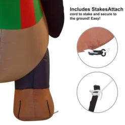 6ft Long Inflatable Christmas Wiener Dog 12 6ft Long Inflatable Christmas Wiener Dog -Christmas Decorations 6ft Weiner Dog Eyes covered by a hug hat 5 result 600x600 1