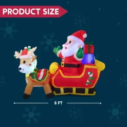6ft Wide Santa Clause Inflatables Decoration 11 6ft Wide Santa Clause Inflatables Decoration -Christmas Decorations 6ft Wide Santa Clause Inflatables Decoration 1 600x600 1