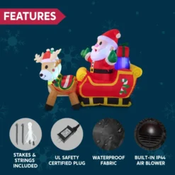 6ft Wide Santa Clause Inflatables Decoration 12 6ft Wide Santa Clause Inflatables Decoration -Christmas Decorations 6ft Wide Santa Clause Inflatables Decoration 2 600x600 1