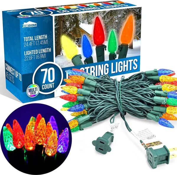 70 LED C6 Multicolor Christmas Light 22.6ft 5 70 LED C6 Multicolor Christmas Light 22.6ft - Image 3