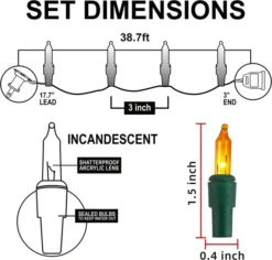 2x150 LED Multicolor Christmas Green Wire String Lights 38.7ft 11 2x150 LED Multicolor Christmas Green Wire String Lights 38.7ft -Christmas Decorations 77.4 FT 300 Count Christmas Multicolor Green Wire String Lights 4 result 600x574 1