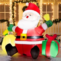 7ft LED Christmas Decoration Inflatable Santa Claus 11 7ft LED Christmas Decoration Inflatable Santa Claus -Christmas Decorations 7ft LED Christmas Decoration Inflatable Santa Claus 4 600x600 1