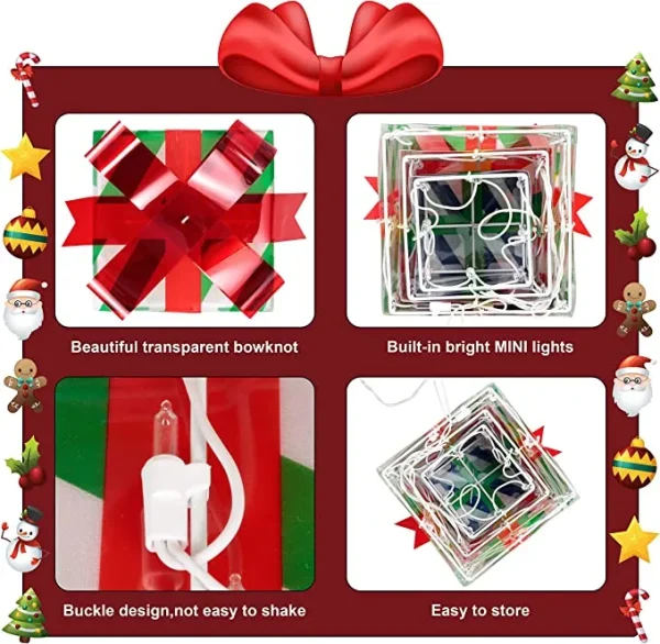 3pcs Christmas Light Up Gift Boxes 7 3pcs Christmas Light Up Gift Boxes - Image 5