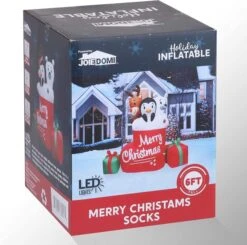 6ft Tall LED Inflatable Christmas Stocking 12 6ft Tall LED Inflatable Christmas Stocking -Christmas Decorations 81BmpGphslL. AC SL1500 600x596 1