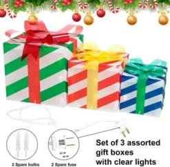 3pcs Christmas Light Up Gift Boxes 13 3pcs Christmas Light Up Gift Boxes -Christmas Decorations 81NruqFaZHL. AC SX679 结果 600x590 1