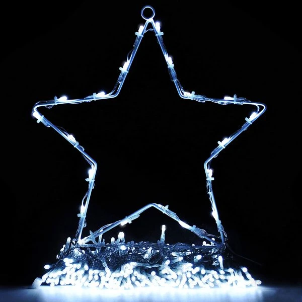 335 LED Warm White Star String Lights 16.4ft 4 335 LED Warm White Star String Lights 16.4ft - Image 2