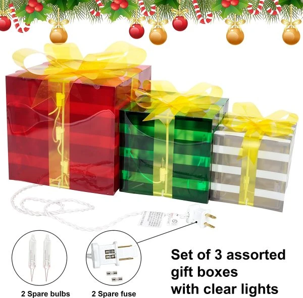 3pcs Decorative PVC Christmas Light Box 8 3pcs Decorative PVC Christmas Light Box - Image 6