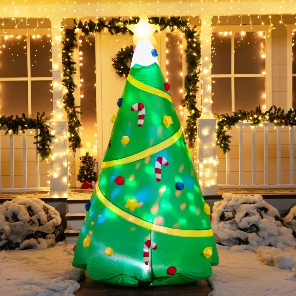 8ft Inflatable Christmas Tree Decorations 3 8ft Inflatable Christmas Tree Decorations