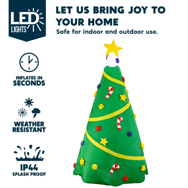 8ft Inflatable Christmas Tree Decorations 5 8ft Inflatable Christmas Tree Decorations - Image 3