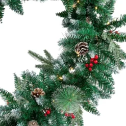 100 Lights Snow Flocked Chrismas Garland 9ft 12 100 Lights Snow Flocked Chrismas Garland 9ft -Christmas Decorations 9 Ft Snow Flocked Christmas Garland with Lights 5 result 600x600 1