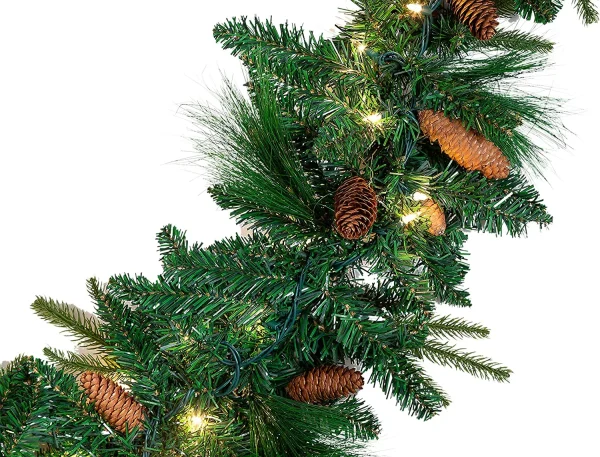 50 Lights Carolina Pine Artificial Garland 9ft 6 50 Lights Carolina Pine Artificial Garland 9ft - Image 4