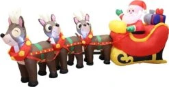 9.5ft LED Christmas Inflatable Santa With Reindeer 10 9.5ft LED Christmas Inflatable Santa With Reindeer -Christmas Decorations 9.5ft LED Christmas Inflatable Santa with Reindeer 1 600x310 1