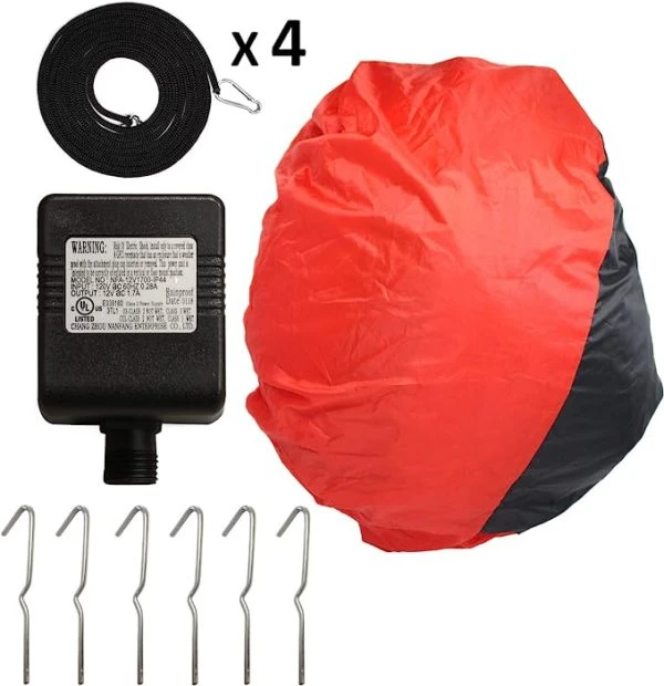 9.5ft LED Christmas Inflatable Santa With Reindeer 7 9.5ft LED Christmas Inflatable Santa With Reindeer - Image 5