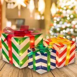 3pcs Christmas Light Up Gift Boxes 10 3pcs Christmas Light Up Gift Boxes -Christmas Decorations 91CHzzScXpL. AC SX679 结果 600x600 1