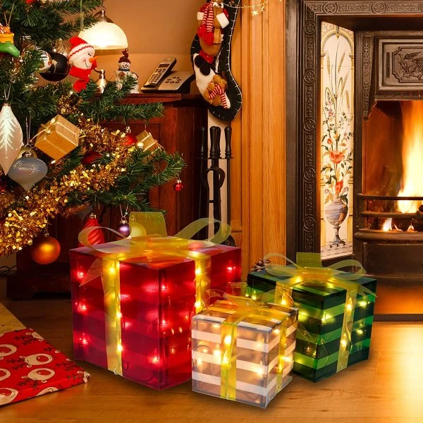 3pcs Decorative PVC Christmas Light Box 5 3pcs Decorative PVC Christmas Light Box - Image 3