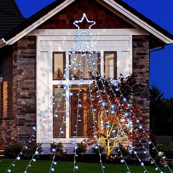 335 LED Warm White Star String Lights 16.4ft 8 335 LED Warm White Star String Lights 16.4ft - Image 6