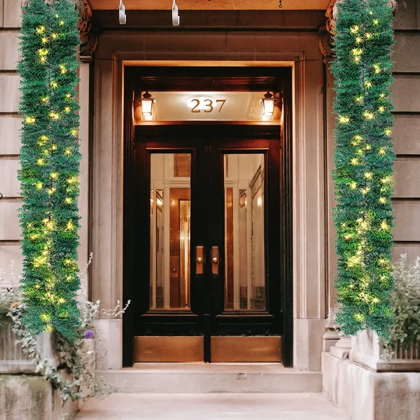 Christmas Garland Pre Lit 9ft 3 Christmas Garland Pre Lit 9ft