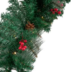 50 Lights Artificial Pre Lit Christmas Garlands 9ft 12 50 Lights Artificial Pre Lit Christmas Garlands 9ft -Christmas Decorations Artificial Christmas Garland Prelit 6 result 600x607 1