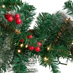 50 Lights Artificial Pre Lit Christmas Garlands 9ft 13 50 Lights Artificial Pre Lit Christmas Garlands 9ft -Christmas Decorations Artificial Christmas Garland Prelit 7 result 600x600 1