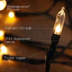 2x50 LED Christmas String Lights 15.8ft 9 2x50 LED Christmas String Lights 15.8ft -Christmas Decorations Battery Operated String Lights with 50 LED Lights2 Pack 3 result 600x600 1