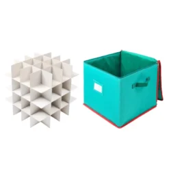 Blue Christmas Ornament Storage Box 11 Blue Christmas Ornament Storage Box -Christmas Decorations Blue Christmas Ornament Storage Box 4 1 600x600 1