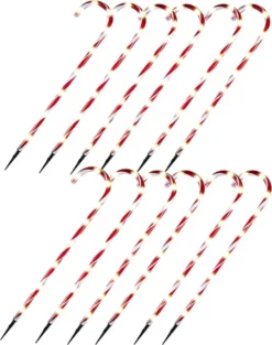 12pcs Christmas Candy Cane Pathway Lights 28in 10 12pcs Christmas Candy Cane Pathway Lights 28in -Christmas Decorations Candy Cane Pathway Markers 28in 6 600x760 1