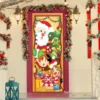 Christmas Door Cover With Window Clings