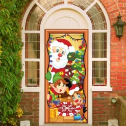 Christmas Door Cover With Window Clings 10 Christmas Door Cover With Window Clings -Christmas Decorations Christmas Door Cover with Window Clings 5 result 600x600 1
