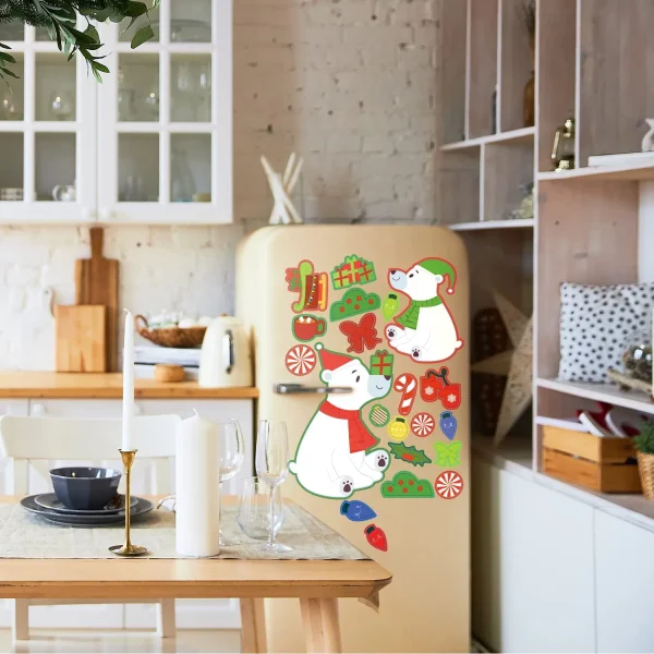 Christmas Door Cover With Window Clings 6 Christmas Door Cover With Window Clings - Image 4