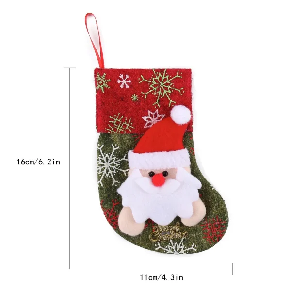 12pcs 3D Mini Christmas Stockings Decoration 5 12pcs 3D Mini Christmas Stockings Decoration - Image 3