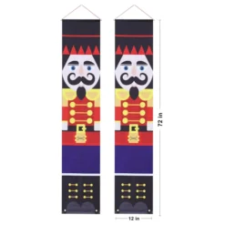 Life Size Nutcracker Outdoor Wall Christmas Banner 11 Life Size Nutcracker Outdoor Wall Christmas Banner -Christmas Decorations Christmas Nutcracker Hanging Door Banner 5 result 600x600 1
