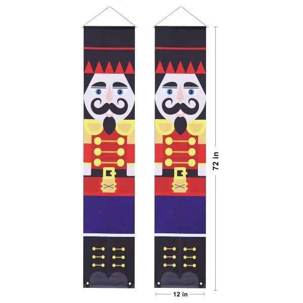 Life Size Nutcracker Outdoor Wall Christmas Banner 7 Life Size Nutcracker Outdoor Wall Christmas Banner - Image 5