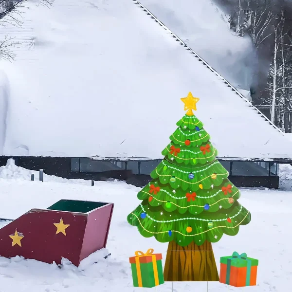 Christmas Tree Design Outdoor Yard Signs 22in 4 Christmas Tree Design Outdoor Yard Signs 22in - Image 2