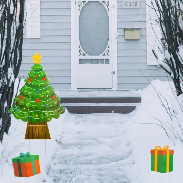Christmas Tree Design Outdoor Yard Signs 22in 8 Christmas Tree Design Outdoor Yard Signs 22in - Image 6