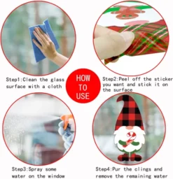 300pcs Christmas Gnome Window Clings 11 300pcs Christmas Gnome Window Clings -Christmas Decorations Christmas Window Clings Gnome 300 Pcs 4 result 600x623 1