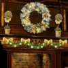 Artificial Christmas Wreaths Flocked With LED Lights 24in 1 Artificial Christmas Wreaths Flocked With LED Lights 24in -Christmas Decorations Christmas Wreath Flocked with LED Lights 24in 1 result 600x600 1
