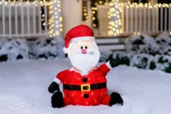 Collapsible LED Light Up Santa Decoration 30in -Christmas Decorations Collapsible Santa LED Yard Light 30in 2 600x400 1