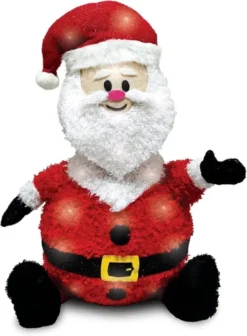 Collapsible LED Light Up Santa Decoration 30in -Christmas Decorations Collapsible Santa LED Yard Light 30in 3 600x815 1