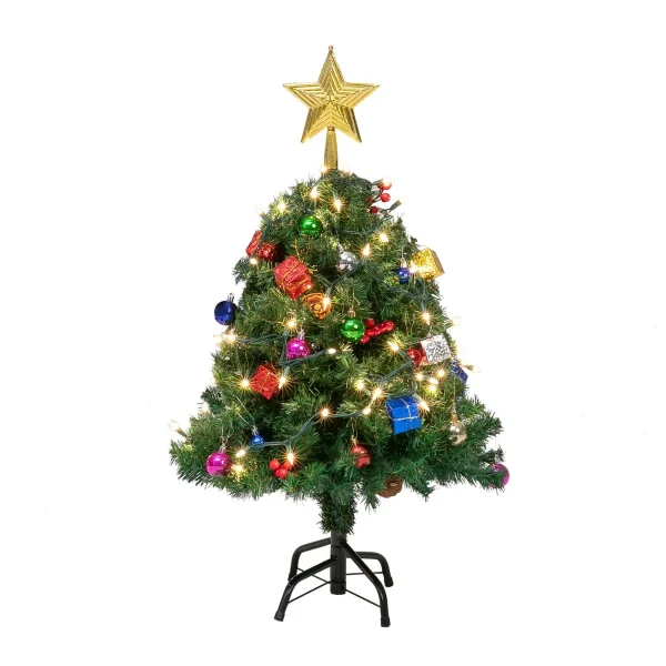 DIY Artificial Prelit Christmas Trees 2.5ft 3 DIY Artificial Prelit Christmas Trees 2.5ft