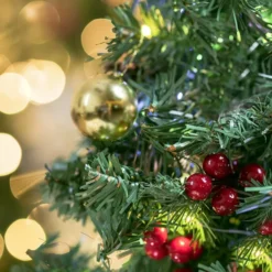 50 Multicolor LED Lights Prelit DIY Mini Christmas Tree 24in -Christmas Decorations DIY Prelit Tabletop Mini Christmas 24in 4 result 600x600 1