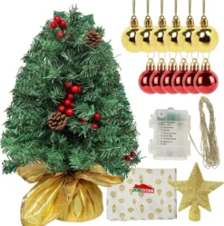 50 Multicolor LED DIY Tabletop Christmas Tree 24in 13 50 Multicolor LED DIY Tabletop Christmas Tree 24in -Christmas Decorations DIY Tabletop Mini Christmas Tree 24in 6 result 600x604 1