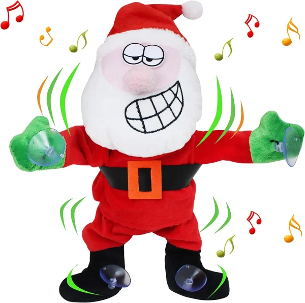 Dancing Santa Claus Window Cling 4 Dancing Santa Claus Window Cling - Image 2
